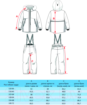 Комплект верхней детской одежды Batik Месси 536-23в-1 (р.122-64, янтарный)