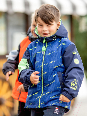 Куртка прогулочная детская Batik Вайбс / 538-23в-1 (р-р 92-52, принт синий)