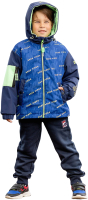 Куртка детская Batik Вайбс / 538-23в-2 (р-р 116-60, принт синий) - 