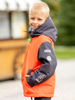 Куртка детская Batik Вайбс / 538-23в-2 (р-р 122-64, яркий оранжевый)
