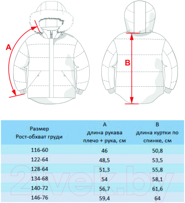 Куртка детская Batik Лука / 541-23в-1 (р-р 128-64, красно-синий)