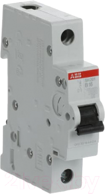 Выключатель автоматический ABB SH201-B16 1P 16А B 6kA / 2CDS211001R0165