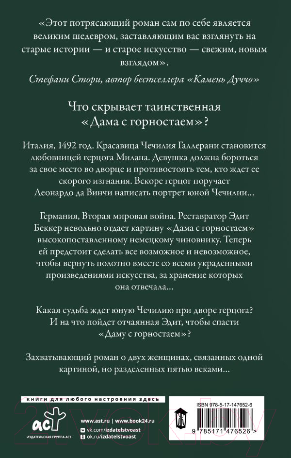 Художественная книга АСТ Сумрачная дама / 9785171476526 (Морелли Л.) — фото 3