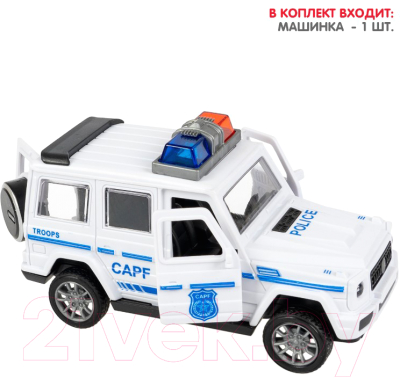 Автомобиль игрушечный Bondibon Джип с мигалкой  / ВВ6175