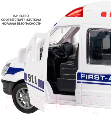 Автомобиль игрушечный Bondibon Микроавтобус полиции / ВВ6179