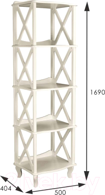 Изображение товара Этажерка Мебелик Джульетта-4 (дуб шампань)