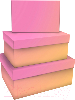 Набор коробок подарочных Meshu Yellow-Pink Gradient / MS_53760