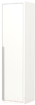 Шкаф-полупенал для ванной Дабер 015 / СТ15.0.0.5Б (белый древесный/ручка белая)