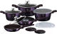 Набор кухонной посуды Berlinger Haus Purple Eclips BH-7143 - 