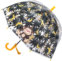 Зонт-трость RST Umbrella Обезьянка 060A (прозрачный) - 