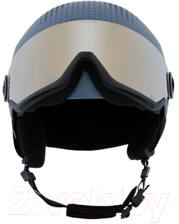 Шлем горнолыжный Alpina Sports Arber Visor Q-Lite / A9228-81 (р-р 58-62, матовый синий)