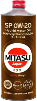 Моторное масло Mitasu Gold Plus Hybrid 0W20 SP GF-6A / MJ-P02h-1 (1л)