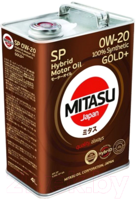 Моторное масло Mitasu Gold Plus Hybrid 0W20 SP GF-6A / MJ-P02h-4 (4л)