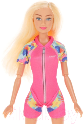 Кукла с аксессуарами Defa Lucy Пляжный отдых / 8471 (розовый)