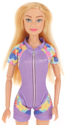 Кукла с аксессуарами Defa Lucy Пляжный отдых / 8471 (фиолетовый)