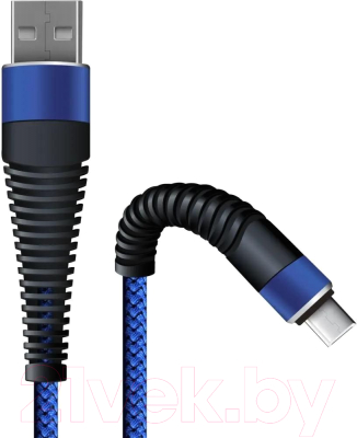 Кабель BoraSCO USB Micro USB / 38501 (темно-синий)