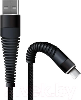 Кабель BoraSCO USB Micro USB / 38499 (черный)