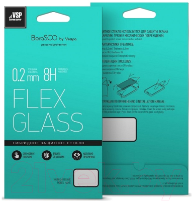Защитное стекло для планшета BoraSCO Xiaomi Mi Pad 4 Flex Glass VSP 0.26мм / 36740