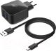 Зарядное устройство сетевое BoraSCO 2 USB 2.1A + Дата-кабель Micro USB 2А / 20649 - 
