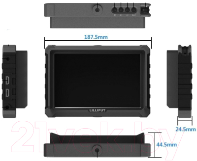 Монитор для камеры Lilliput A7s 7 1920x1080 (черный)