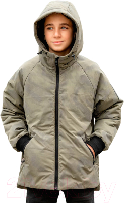 Куртка детская Batik Харли 542-23в-2 (р-р 146-76, милитари хаки)
