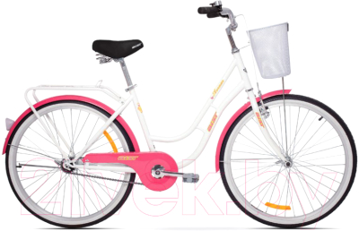 Велосипед AIST Avenue 26 2023 ( белый/розовый)