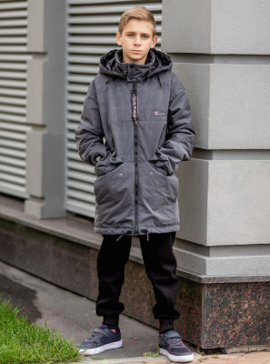 Куртка детская Batik Артур / 544-23в-1 (р-р 134-68, черный/графит)