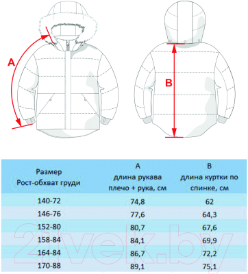 Куртка детская Batik Керо / 546-23в-1 (р-р 140-72, охра)