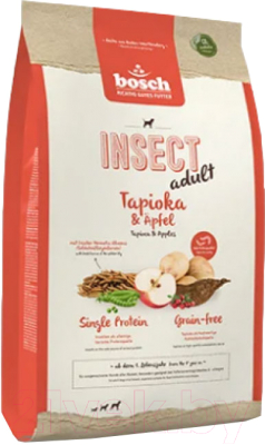 Сухой корм для собак Bosch Petfood Insect Adult Tapioca & Apples / 5894110 (10кг)