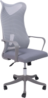 Кресло офисное AksHome Abraham (серый/серый) - 