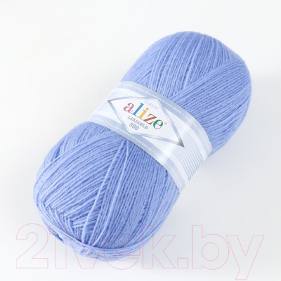 Набор пряжи для вязания Alize Lanagold 800 49% шерсть, 51% акрил / 40 (800м, голубой, 5 мотков)