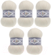 Набор пряжи для вязания Alize Lanagold 800 49% шерсть, 51% акрил / 62 (800м, молочный, 5 мотков) - 