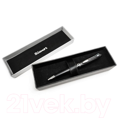 Ручка шариковая Luxor Trident / 8631 (черный/хром)