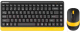 Клавиатура+мышь A4Tech Fstyler FG1110 (черный/желтый) - 