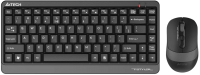 Клавиатура+мышь A4Tech Fstyler FG1110 (черный/серый) - 