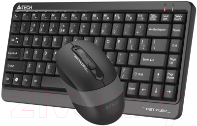 Клавиатура+мышь A4Tech Fstyler FG1110 (черный/серый)