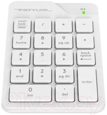 Цифровая клавиатура A4Tech Fstyler FGK21C (белый)