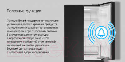 Холодильник с морозильником Maunfeld MFF180NFSE01