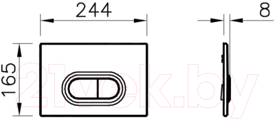 Кнопка для инсталляции VitrA Loop 740-0500