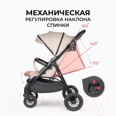 Детская прогулочная коляска Costa Vita / VT-2 (капучино)