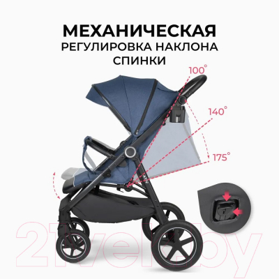 Детская прогулочная коляска Costa Vita / VT-4 (темно-синий)