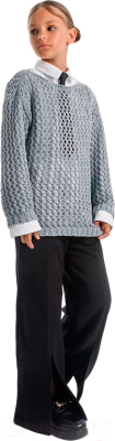 Джемпер детский Amarobaby Knit Trend / AB-OD21-KNITT2602/11-128 (серый, р.128)