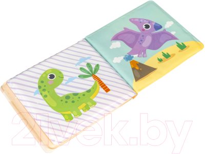 Набор игрушек для ванной Bondibon Книга для купания Динозаврики / ВВ5991 