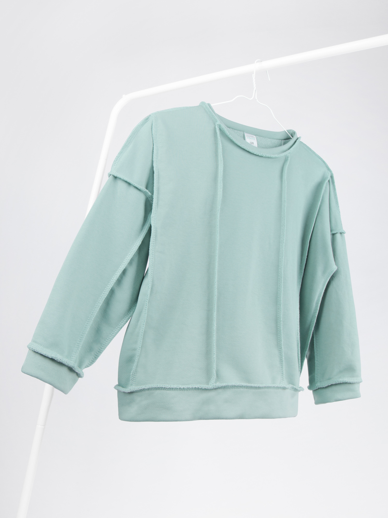 Свитшот детский Amarobaby Bold / AB-OD23-28B/32-128 (мятный, р.128) — фото 8