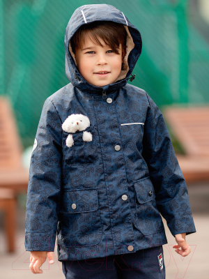 Куртка прогулочная детская Batik Дэни / 549-23в-1 (р-р 92-52, принт синий)