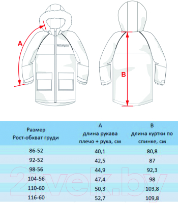 Куртка прогулочная детская Batik Дэни / 549-23в-1 (р-р 98-56, принт синий)