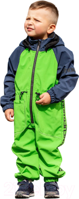 Комбинезон прогулочный детский Batik Либерти 559-23в-1 (р.98-56, зеленый/синий)
