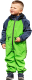 Комбинезон прогулочный детский Batik Либерти 559-23в-1 (р.86-52, зеленый/синий) - 