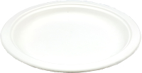 Набор одноразовых тарелок Паксервис Сахарный тростник / 285624 (100шт, белый) - 