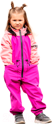Комбинезон прогулочный детский Batik Либерти 559-23в-1 (р.98-56, фиалковый/розовый)